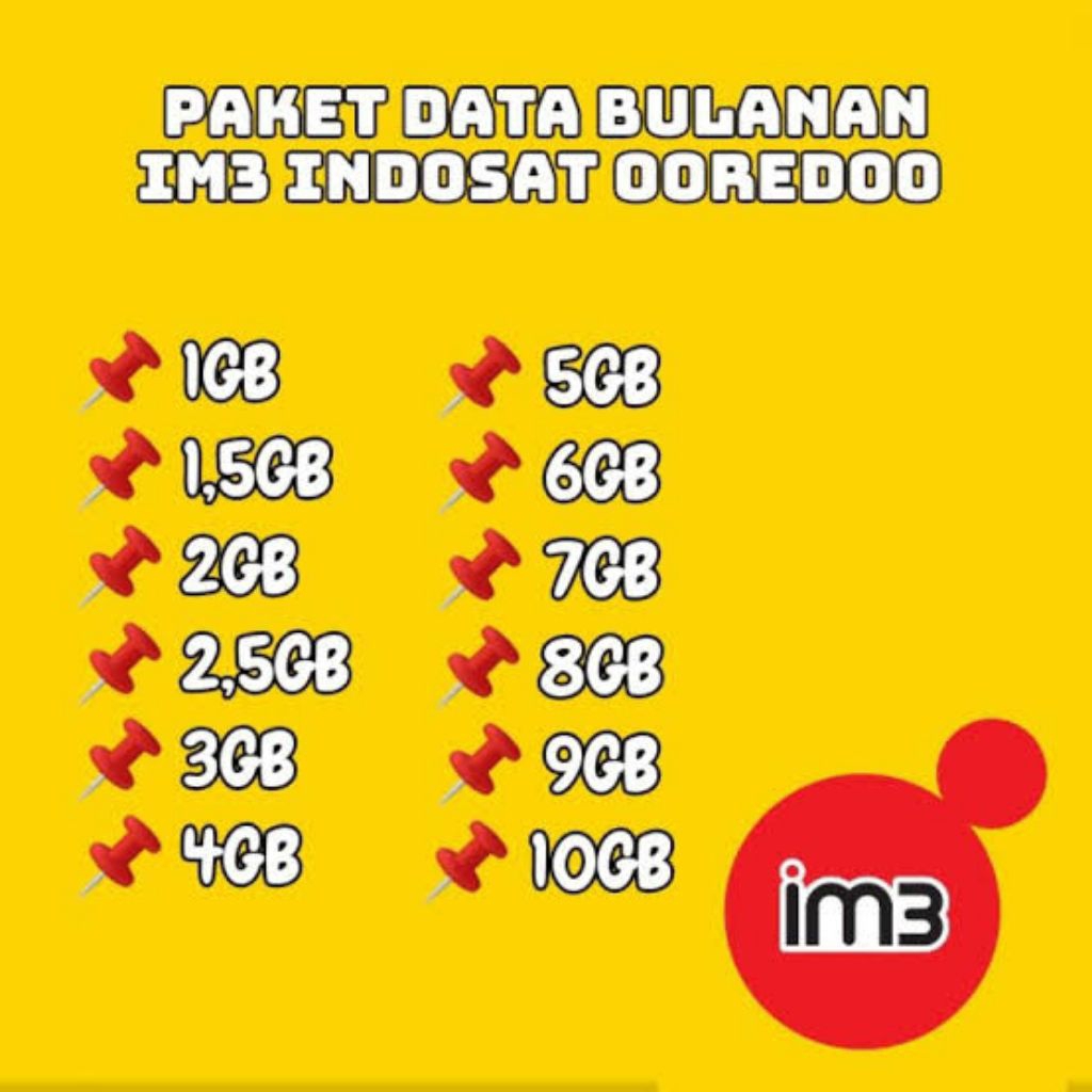 ISI ULANG PAKET INTERNET INDOSAT 28 Hari || 3GB 4GB 5,5GB 7GB 9GB 13GB