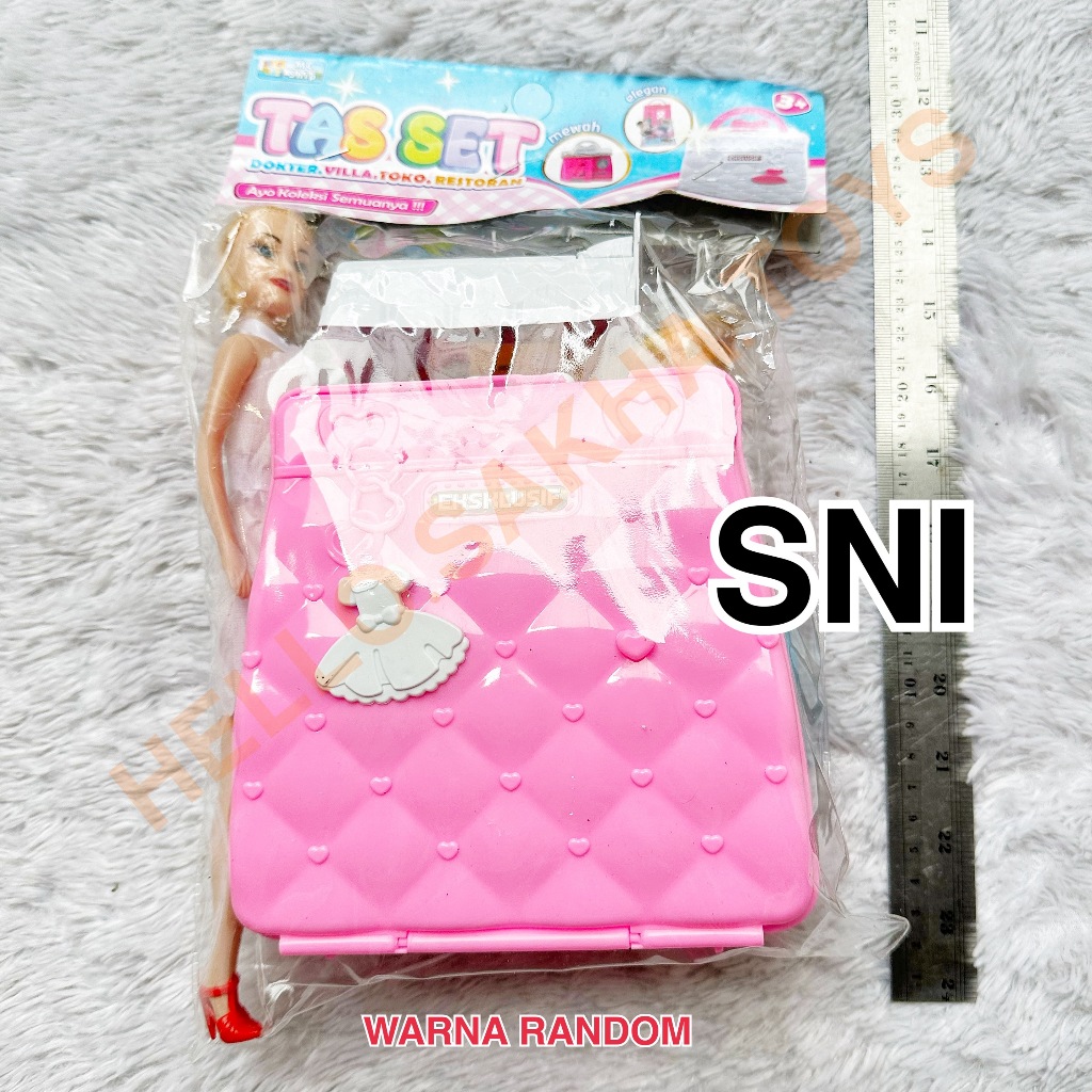 MAINAN MS 15 TAS SET DAN BONEKA GIRL CANTIK POUCH PESTA ISI DOKTER DOKTERAN RUMAH SAKIT HOSPITAL RS 