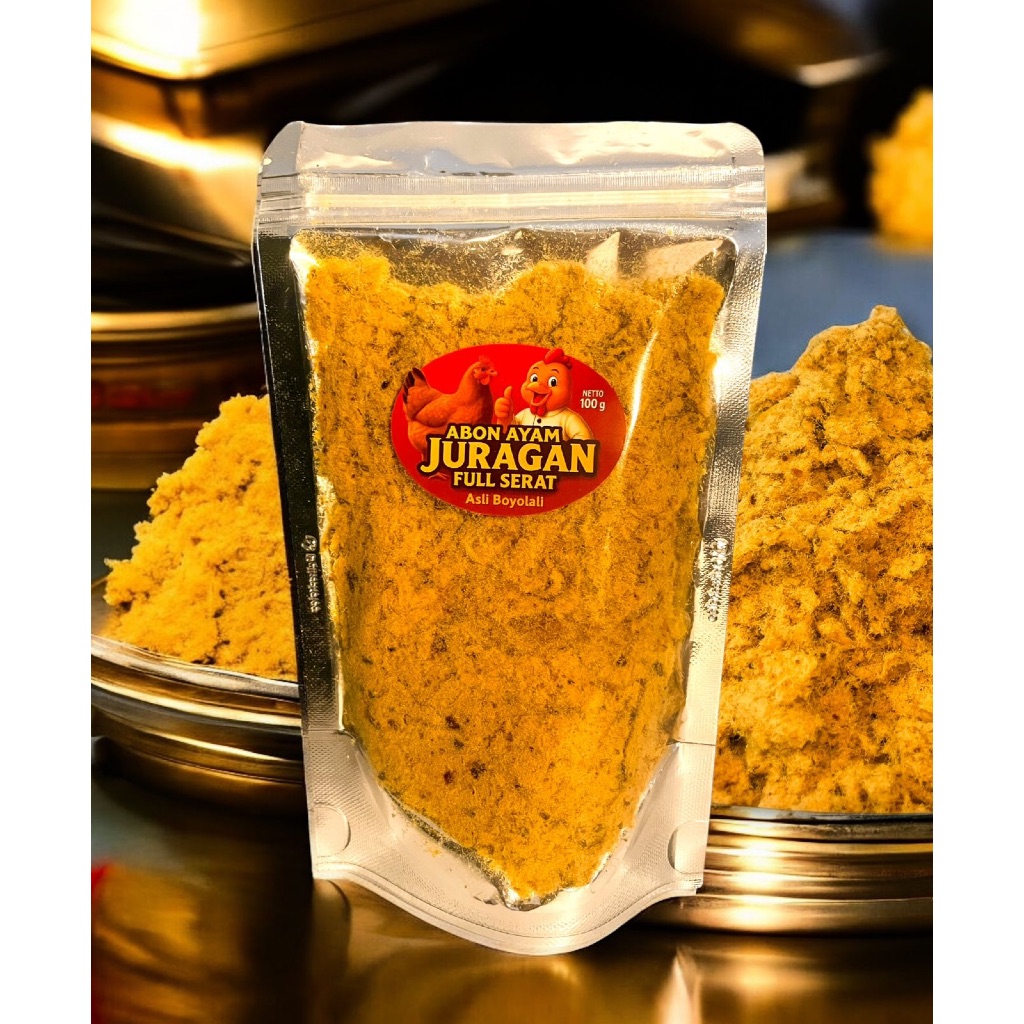

Juragan Abon Ayam Full Serat 100% Daging Asli – Gurih, Kering, Tanpa Pengawet