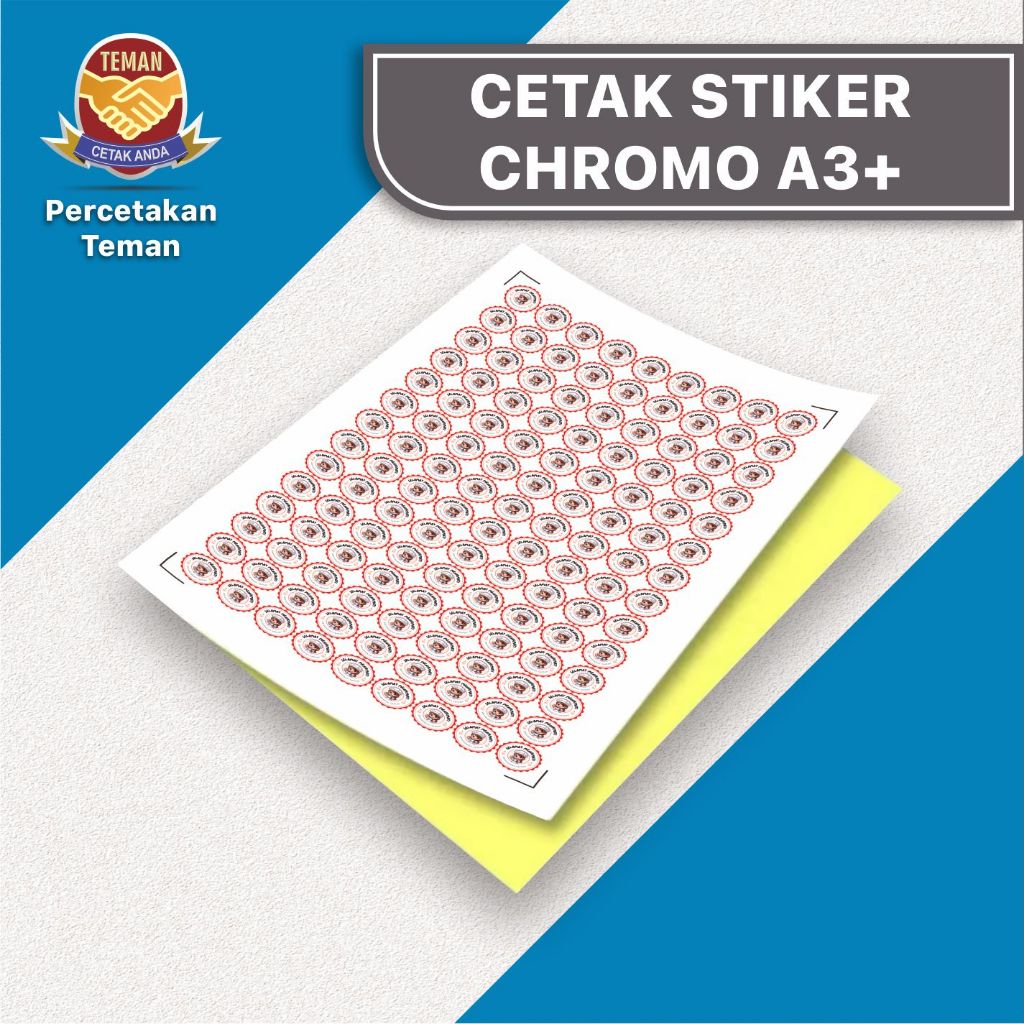 

Stiker Chromo A3+ Tanpa Cutting – Cetak Custom