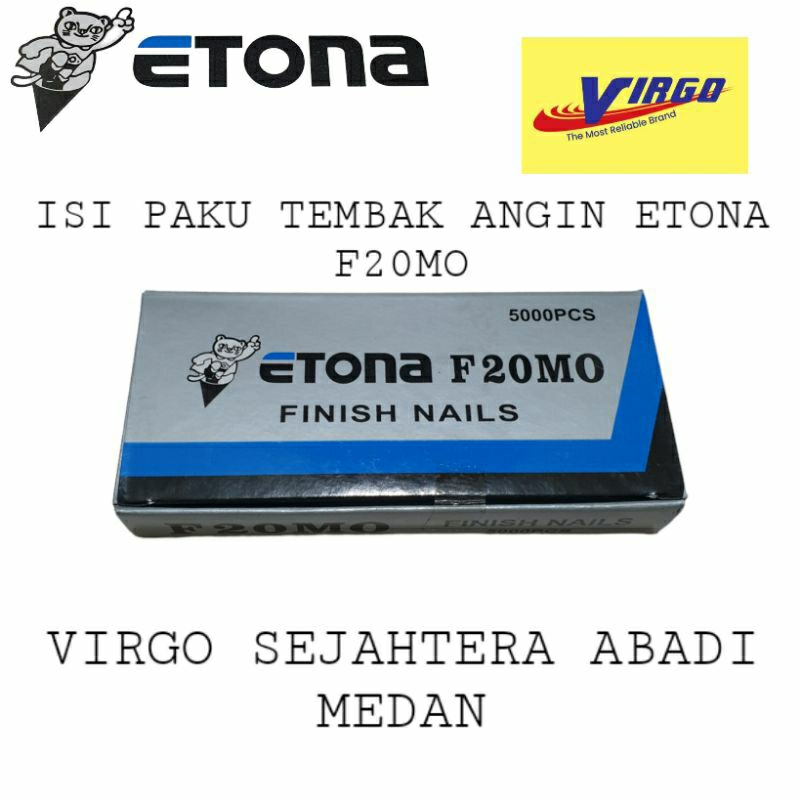 

ISI PAKU TEMBAK STAPLES ETONA F 20 MO PAKU "I" ISI 5000PCS ETONA F20