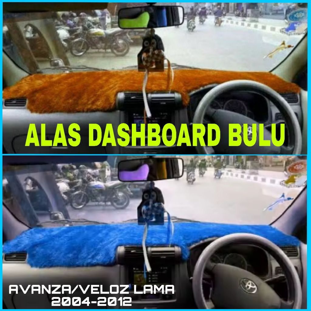 Cover Dashboard Interior Mobil Avanza/Xenia lama 2004-2011 Custom Bulu Rasfur