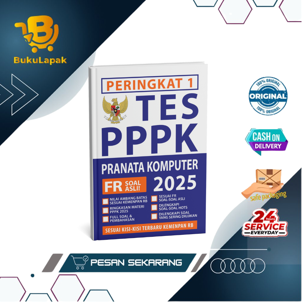 Buku CPNS PPPK - Peringkat 1 PPPK PRANATA KOMPUTER 2025 - PPPK Pranata Komputer