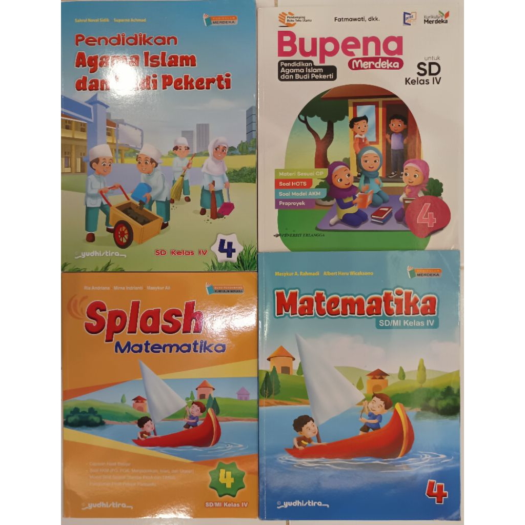 Buku Pelajaran kelas 4 SD PAI Bupena Matematika Splash Musik