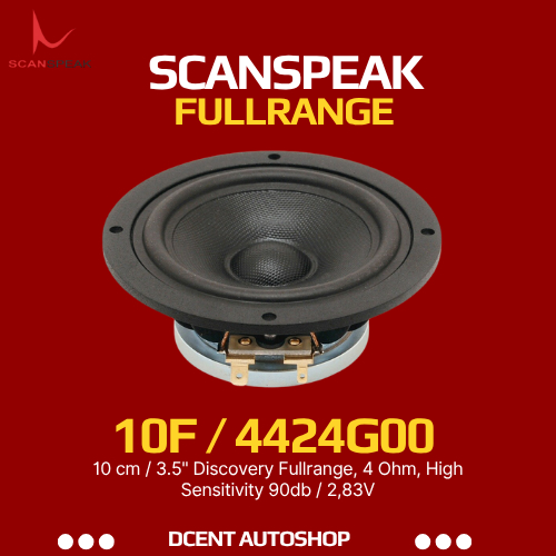 Scanspeak Fullrange Mobil - Fullrange Mobil 10F/4424G00 - 3.5" Discovery Fullrange Mobil Premium