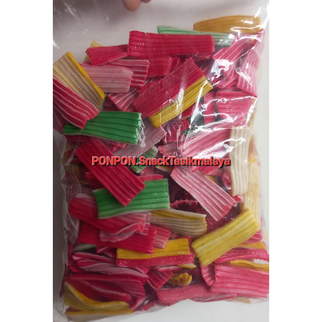 

MENTAH-- Kerupuk Asbes warna/kerupuk topping seblak