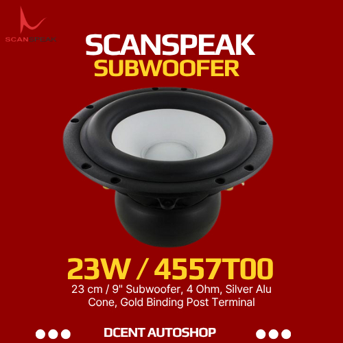 Scanspeak Subwoofer Mobil - Subwoofer Mobil 23W/4557T00 - 9" Subwoofer Mobil Premium