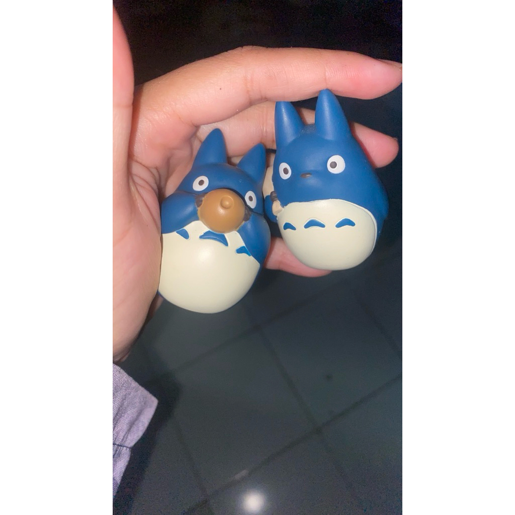 [PRELOVED] GHIBLI 🇯🇵 Finger Doll Boneka Jari Bonjar Totoro Biru