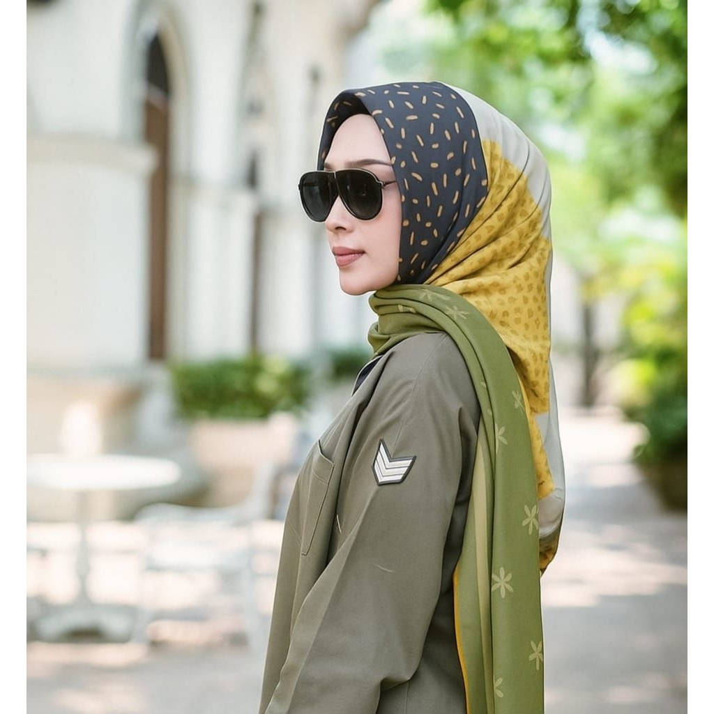 PROMO/SEGITIGA SAGE/ JILBAB VOAL PREMIUM/GROSIR HIJAB/HIJAB SEGI EMPAT/VOAL MOTIF PREMIUM/DEENAY KW
