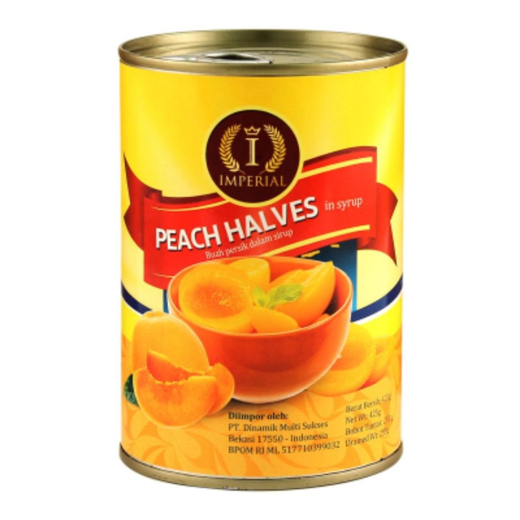 

[Ready Stock] Imperial Peach Halves | Buah Kaleng | Peach Kaleng | Buah Peach | Peach Syrup | Sirup Peach | Buah Kaleng dalam Sirup