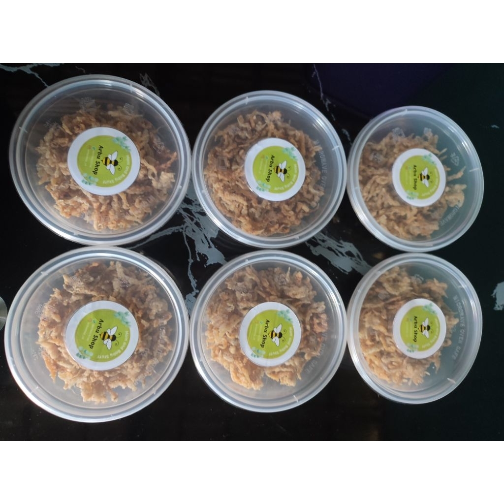 

Teri Nasi Kriuk Krispy Lauk Snack Seafood Cemilan Anak MPASI Homemade Fresh 200 ml