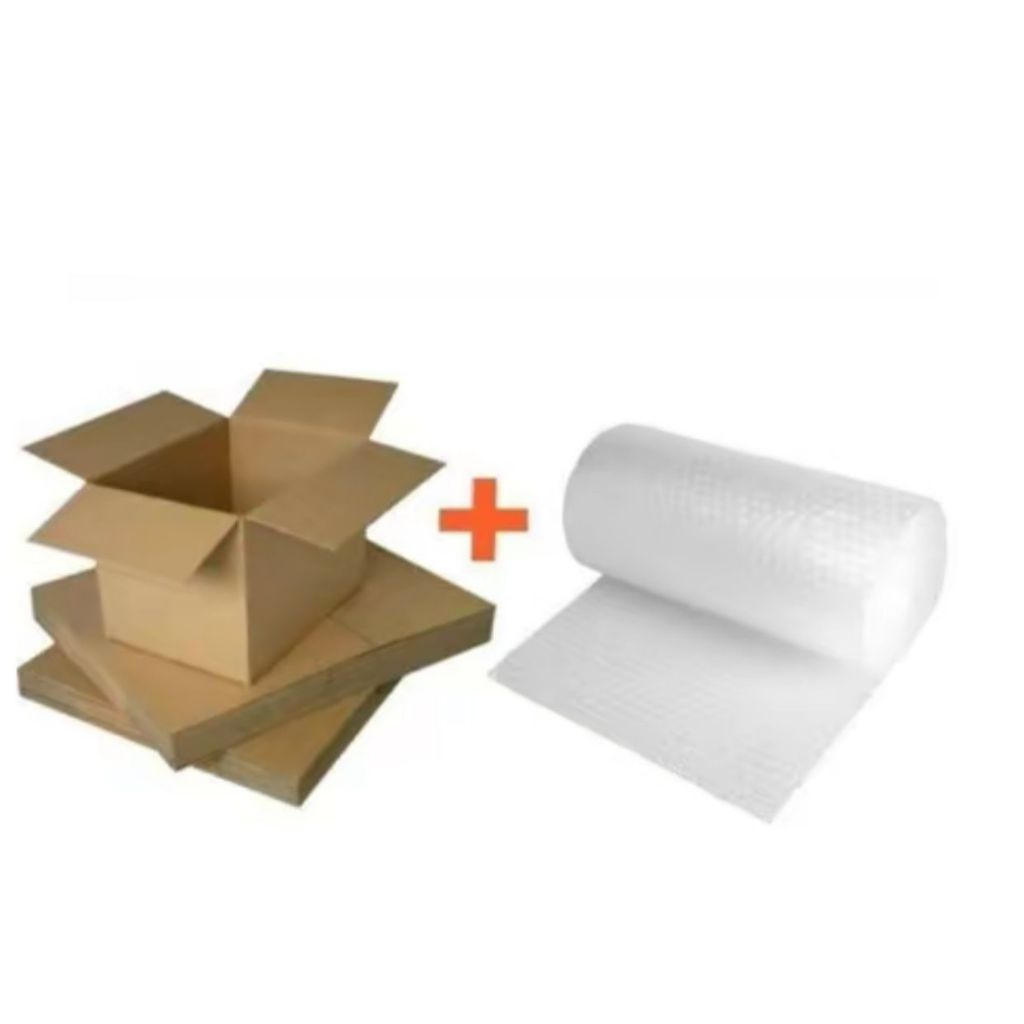 

Dus Buble Wrap Tambahan Packing - Produk dengan Box dan Roll Bubble Wrap