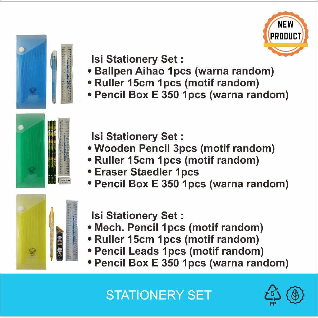

Fancy Stationery Set / Paket Alat Tulis Karakter / Alat tulis paket lengkap / Paket peralatan menulis
