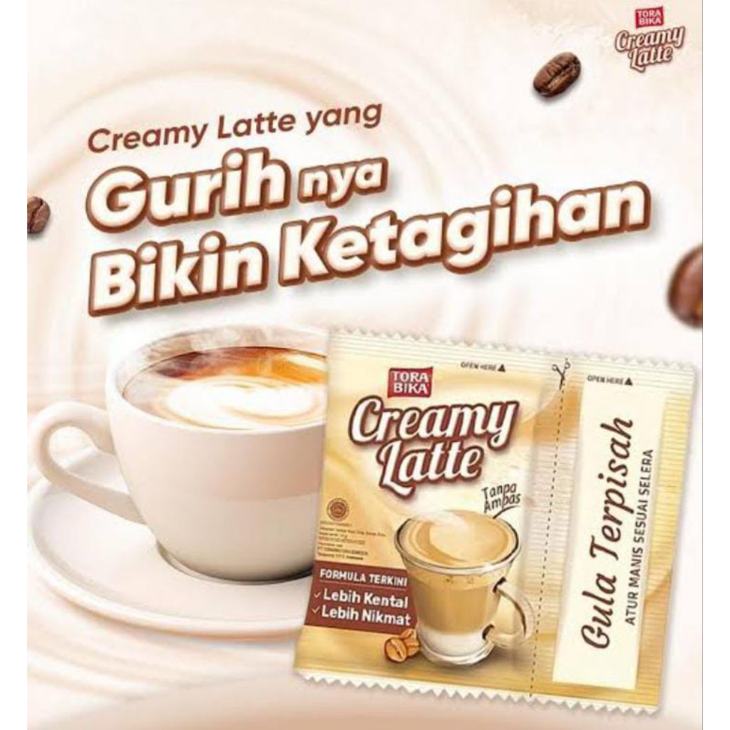 

TORABIKA CREAMY LATTE 1 RENTENG ISI 10 SACHET