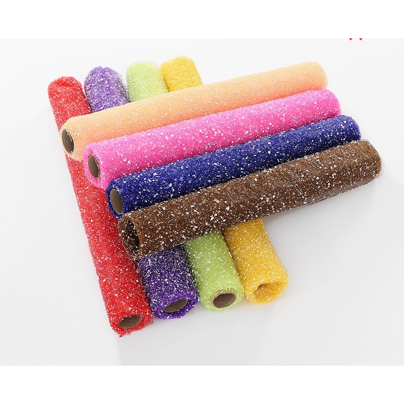 

(1ROLL 50 cm x 350 cm) Snow Salju Tile Roll/ Flower Jaring Wrapping