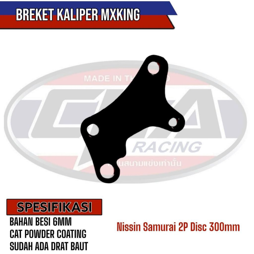 BREKET KALIPER CHA MX KING,RX KING LAMA & RX KING LAMA KALIPER NISSIN SAMURAI 2 PISTON