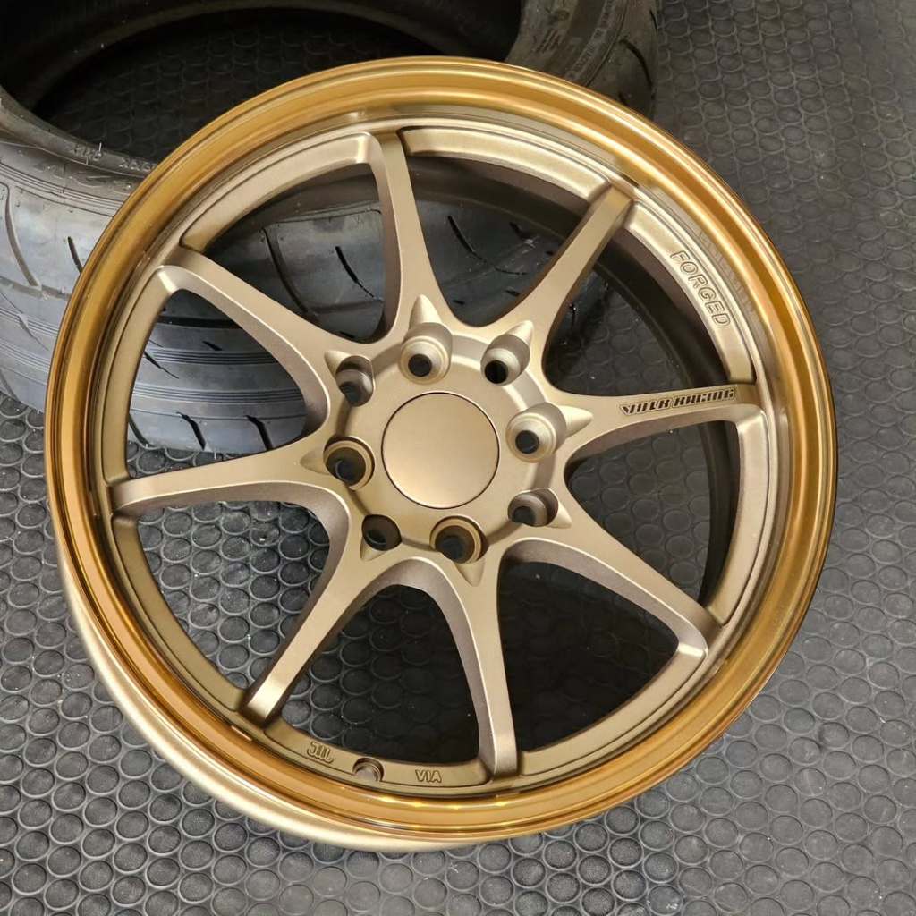 Velg Volk Rays Ce28 Ring 15 Lebar 7 ET 35 PCD 4x100/114 Warna Bronze | Velg R15 | Velg Mobil | Velg 