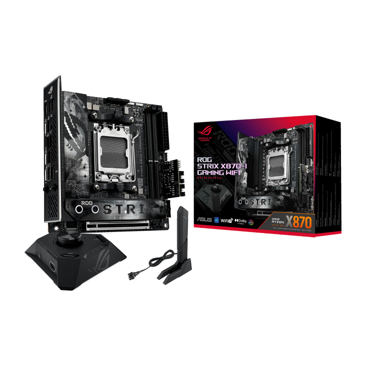 Motherboard ASUS ROG STRIX X870-I GAMING WIFI (AM5, AMD, X870, DDR5, USB3.2, SATA3)