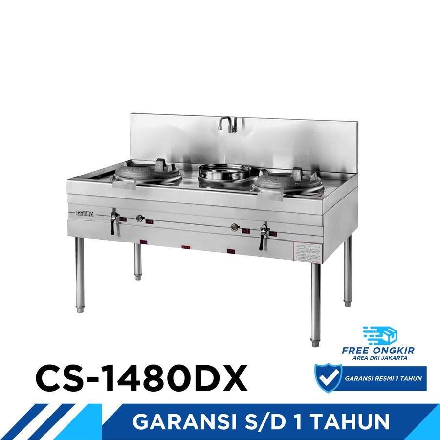 GETRA CS-1480DX GAS KWALI RANGE 2 TUNGKU 1 SOUP RING CS 1480 DX GETRA