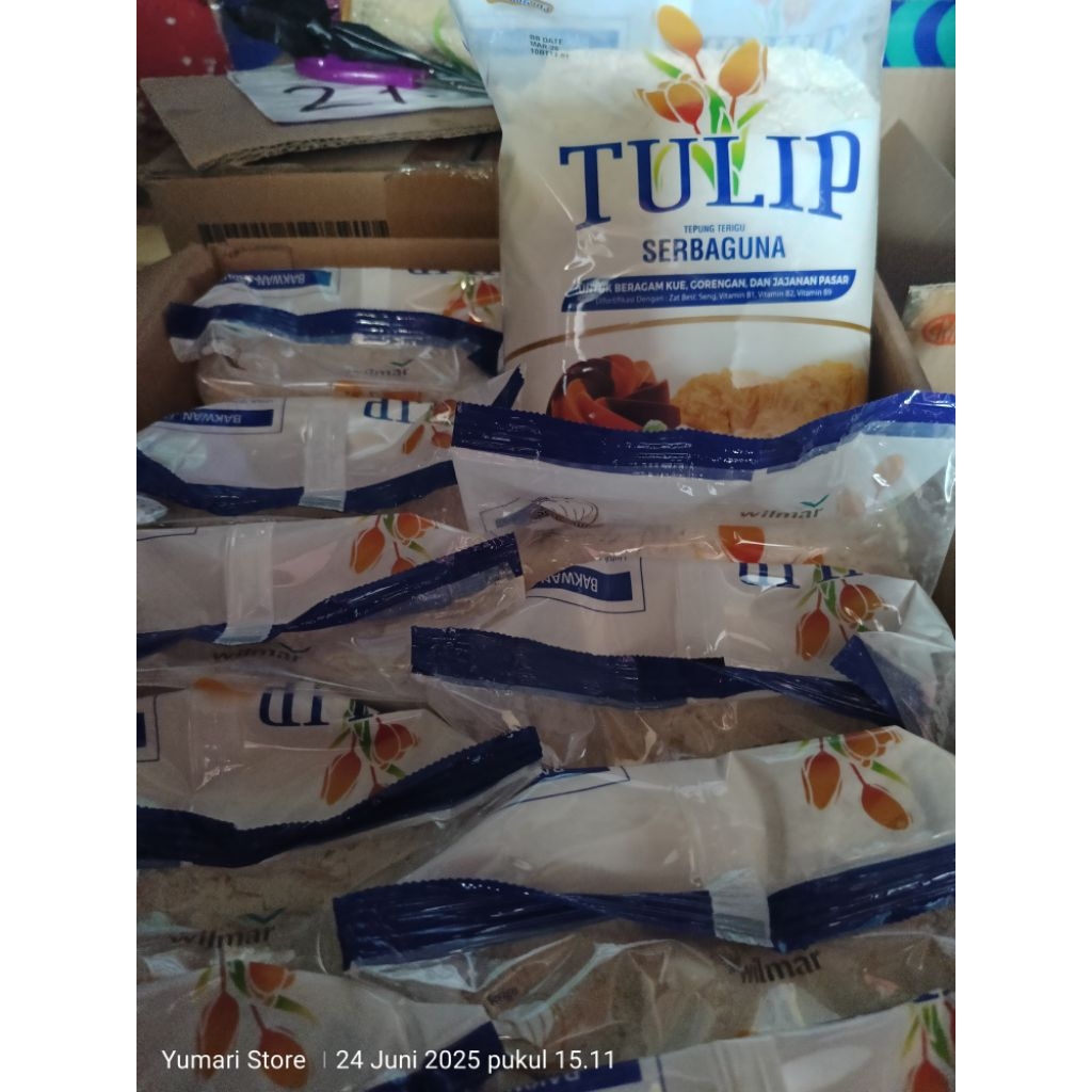 

Tepung terigu Tulip 1Kg