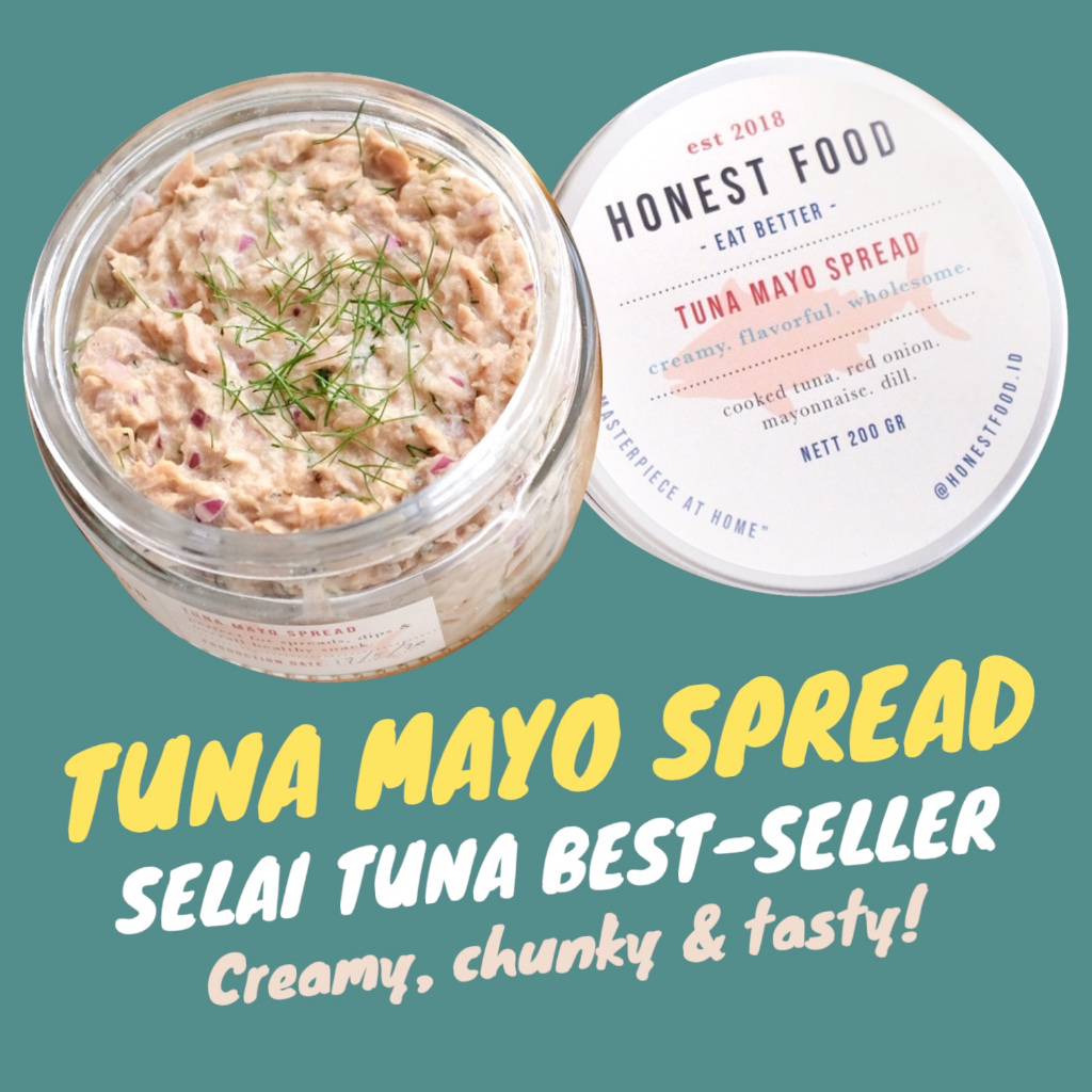 

Selai Tuna Mayo Premium HONESTFOOD/Tuna Mayo Spread/Selai Roti/Selai Sandwich/Olesan roti