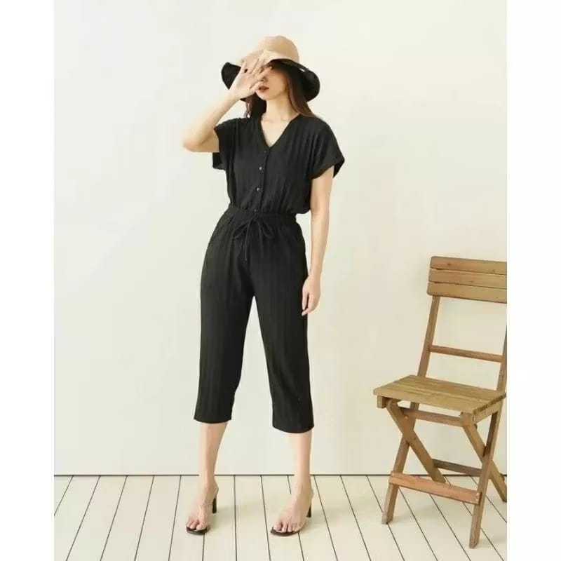 SETELAN WANITA ANDIN KANCING CELANA 7/8