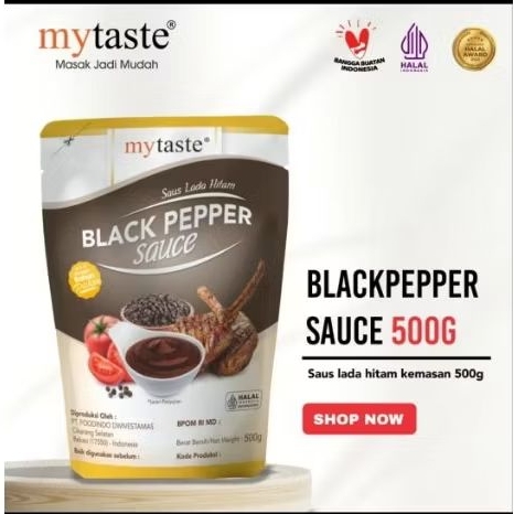 

Mytaste Black Pepper Sauce 500gr (Saus Lada Hitam)