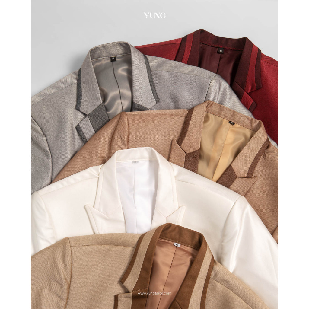 YUNG BANDUNG - Atasan Jas Pengantin Pria Semi Wool Glossy Jas Wedding Jas Nikah (Only Jas)