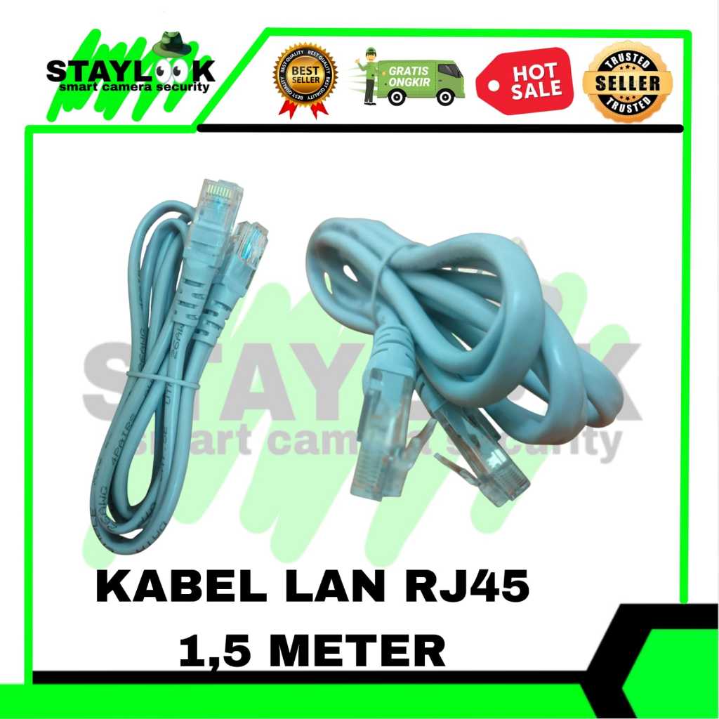 Kabel Lan RJ45 1,5 meter 8 pin ori pabrikan