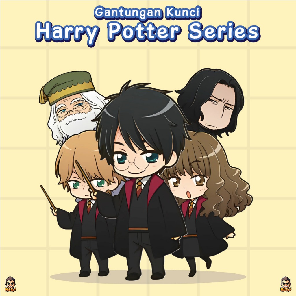 Gantungan Kunci Harry Potter / Acrylic KeyChain Harry Potter Series / Ganci Akrilik Harry Potter Ser