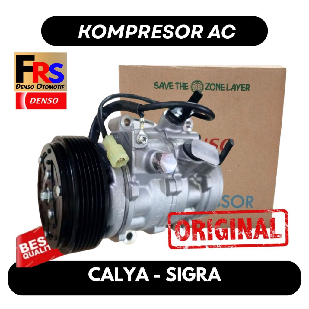 Kompresor Ac Calya Sigra 1200 cc Compressor AC Mobil Calya Sigra DENSO set Original