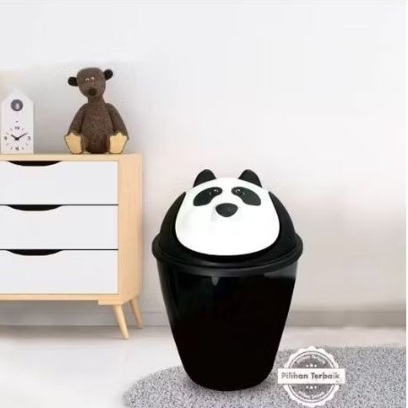 tempat sampah karakter panda