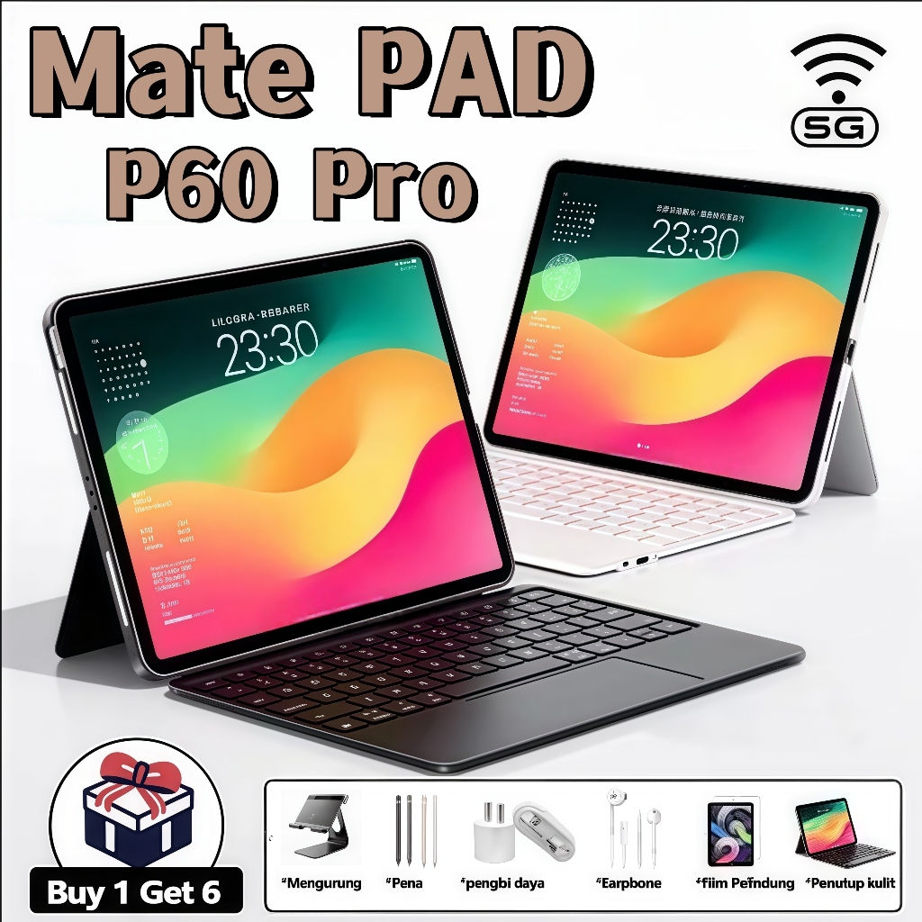 【Promosi terbatas waktu】MatePad P60 Pro tablet Android13.0 11.6 inch Baru tablet PC 16GB+512GB table