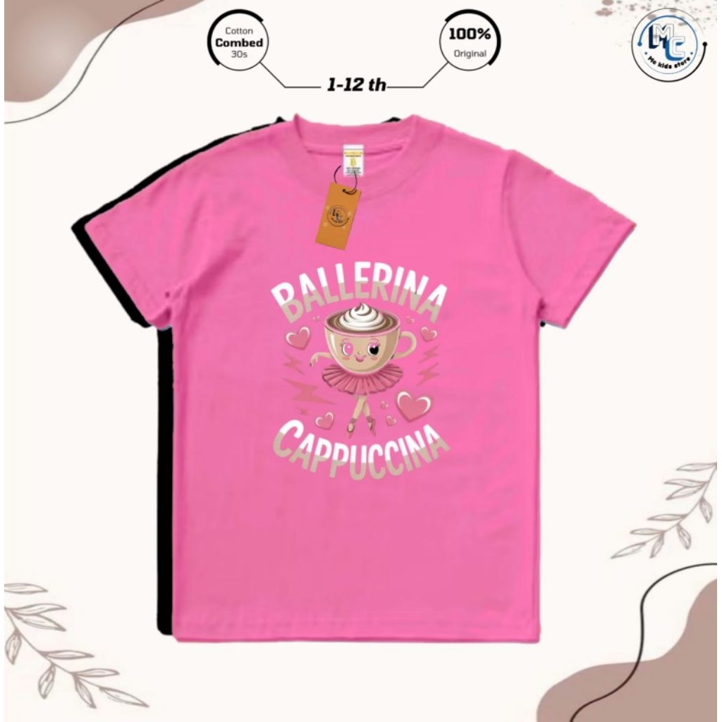 MCkids store Baju kaos Anak Distro Laki laki/Anak Prempuan Umur 1-12 Tahun Bahan Cotton Combat 24s /