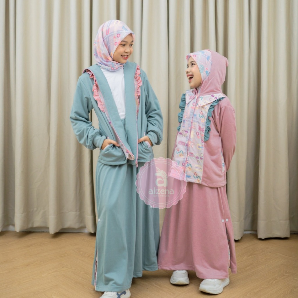 Kayra Setelan Rok Anak Perempuan - Alzena Kids Moslem