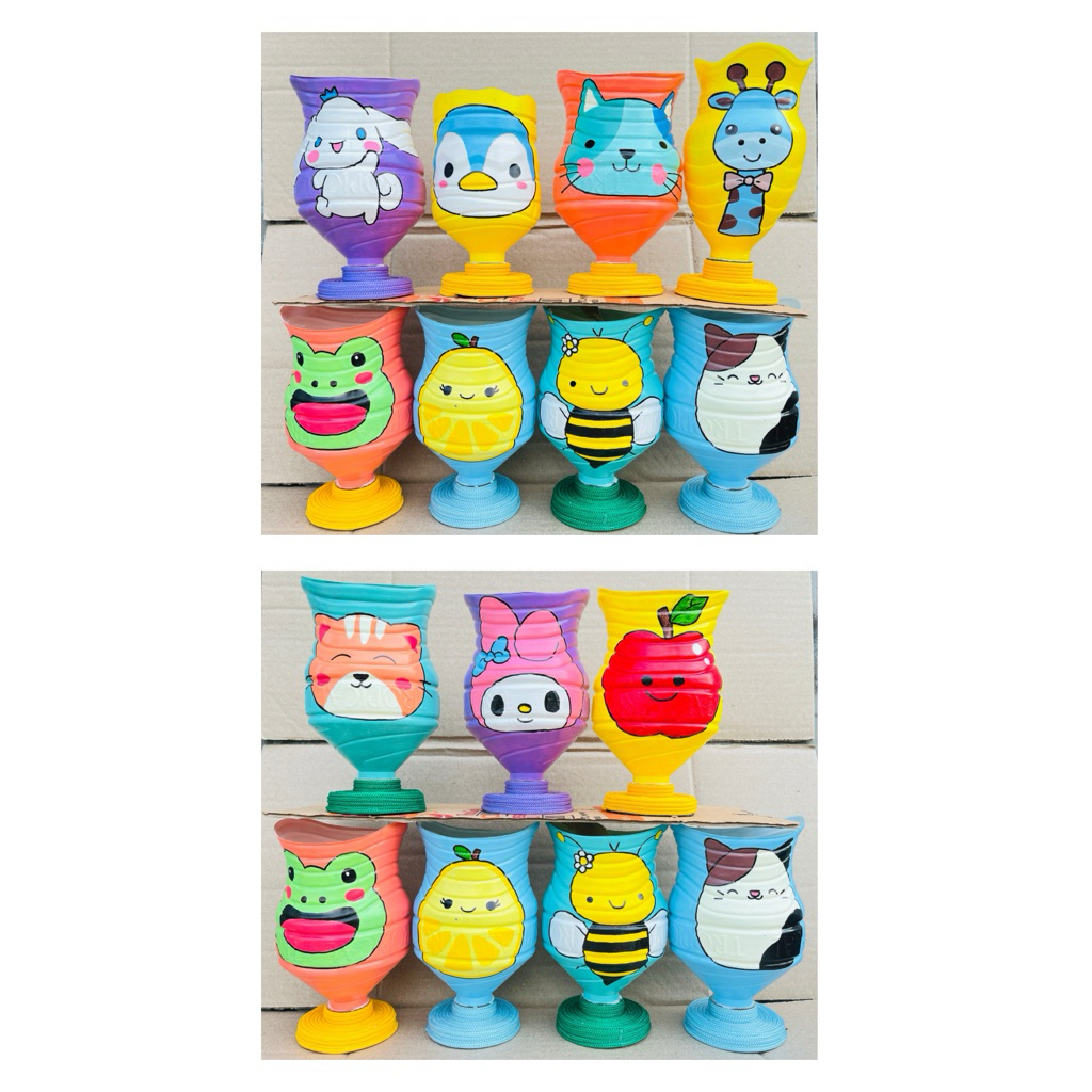 

prakarya daur ulang botol plastik/tempat pensil dari botol plastik