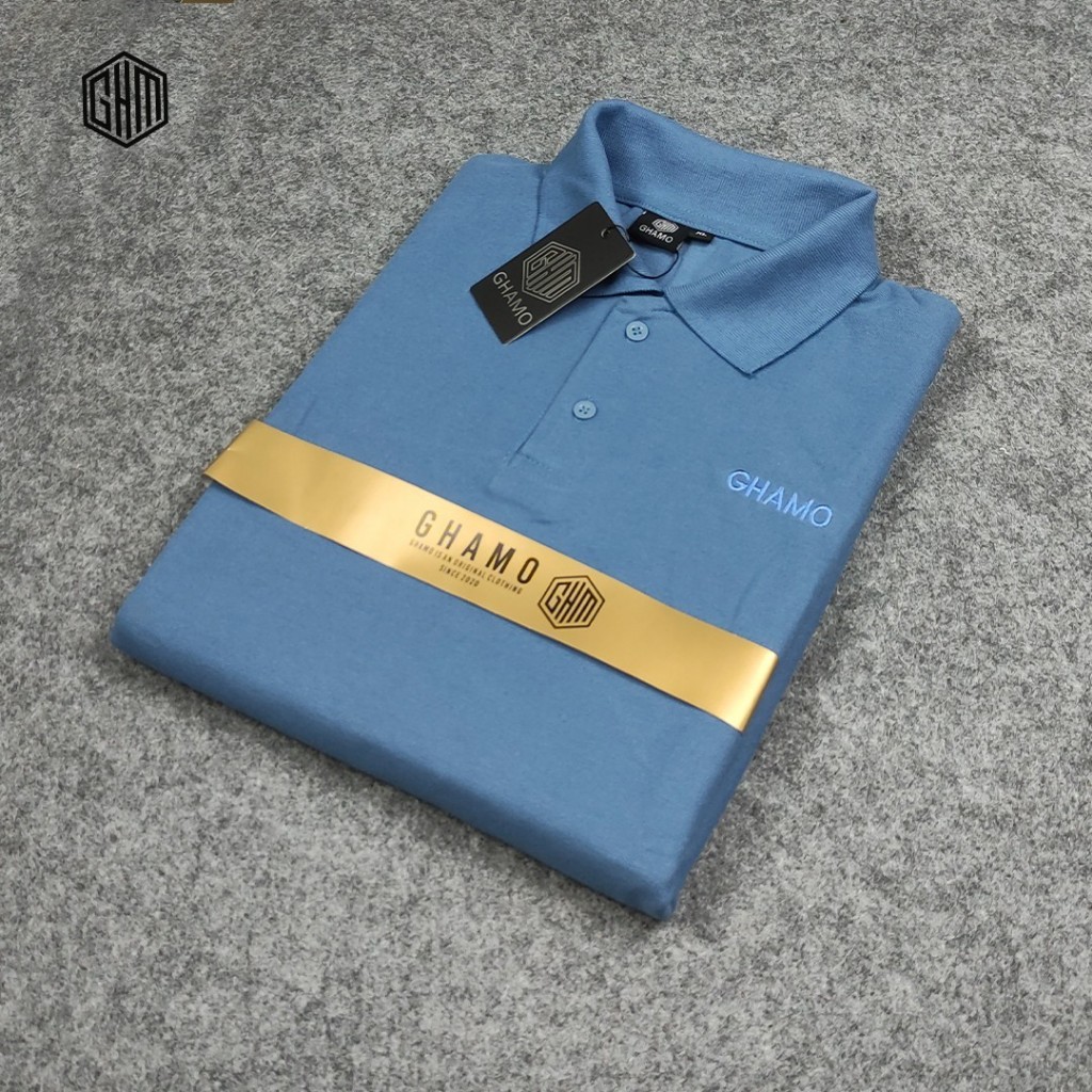Kaos Polo Shirt Ghamo Kaos Polo Pria Lengan Pendet Full Tag Lable