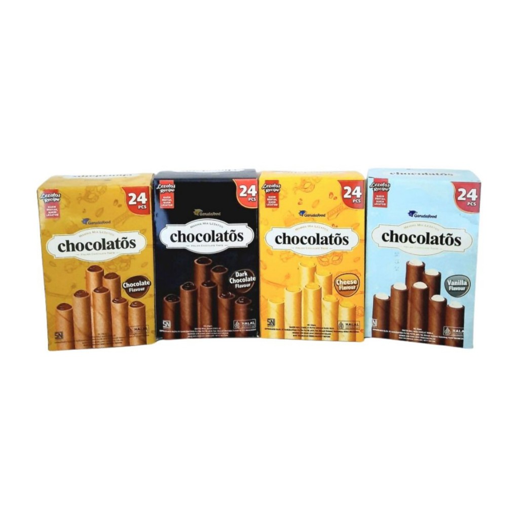 

Chocolatos Wafer Roll Long Box isi 20 pcs @16gr