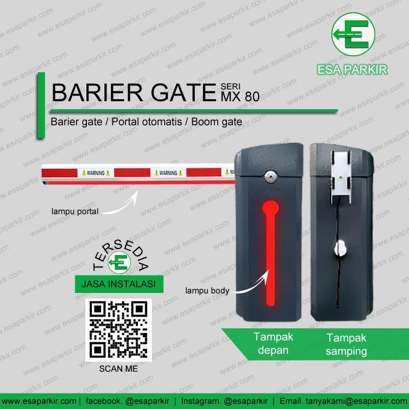 Portal Perumahan Barrier Gate MX80 Portal Otomatis with LED