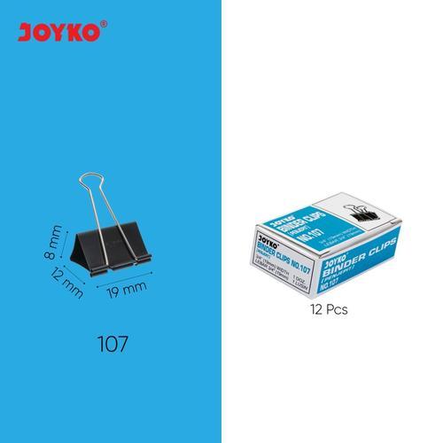 

Binder Clip Joyko no 107 (1 Gross / 12 Pak/ 144 Pcs)fd
