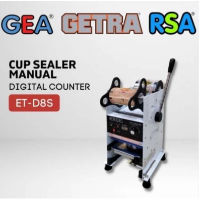 GETRA CUP SEALER MANUAL ET-D8S mesin Penyegel Minuman Getra 22oz
