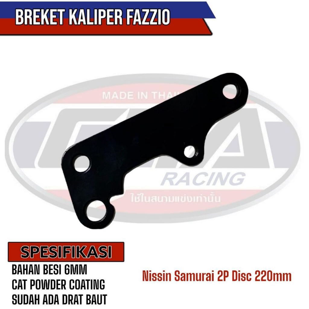 BREKET KALIPER FAZZIO KALIPER NISSIN SAMURAI 2 PISTON IMPORT PREMIUM ANTI KARAT