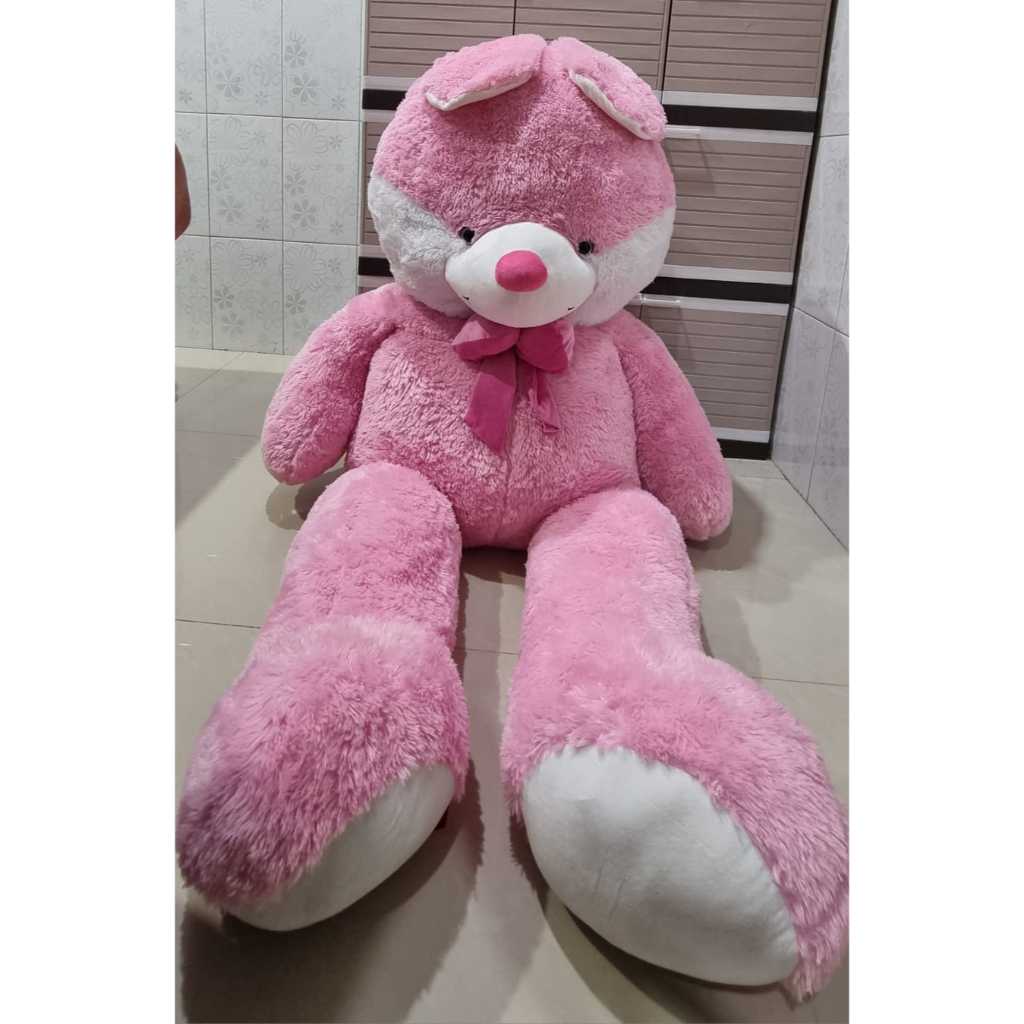 Boneka Lucu Bunny Pink Super Jumbo