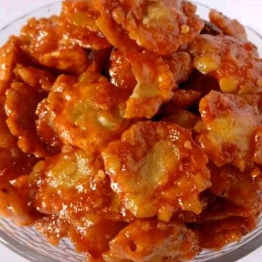 

1 Kg Emping Balado Pedas manis Khas Cirebon Termurah/cemilan/camilan/makanan/snack ringan