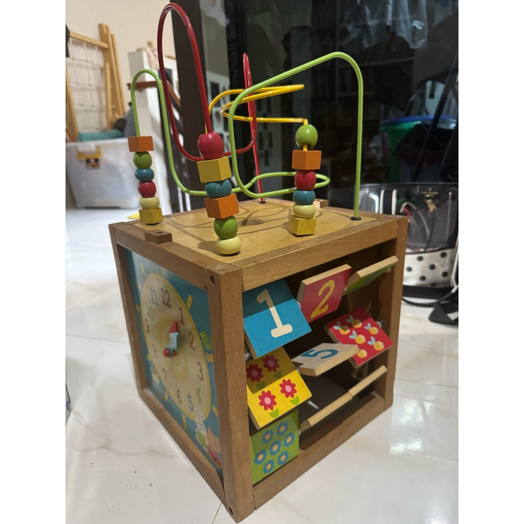 Preloved ELC Giant Wooden Activity Cube
