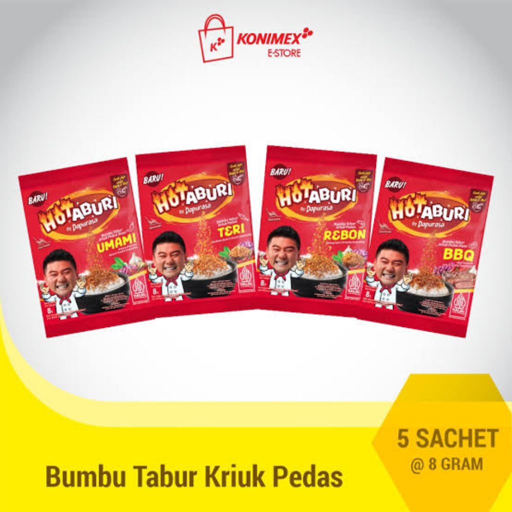 

Hota buri Bumbu Dapur 8gr (1trg 10pcs ) Varian MIX