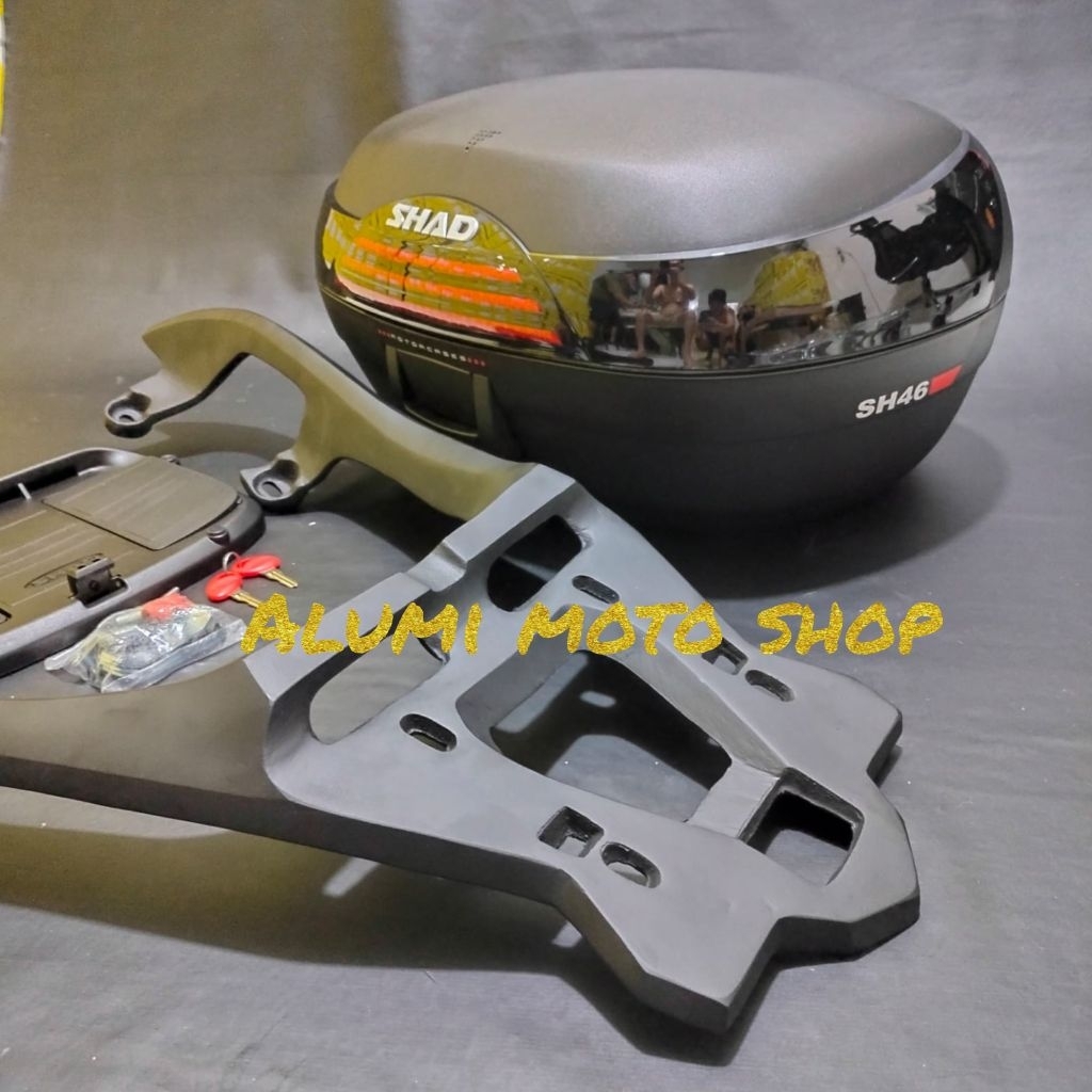 paketan box shad 46 dan breket box bintang xmax new dan xmax old