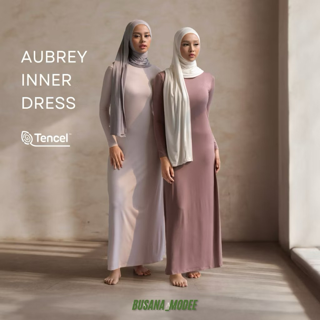 Gamis manset polos dalaman kaftan inner dress gamis manset dalam kaftan manset lengan panjang polos