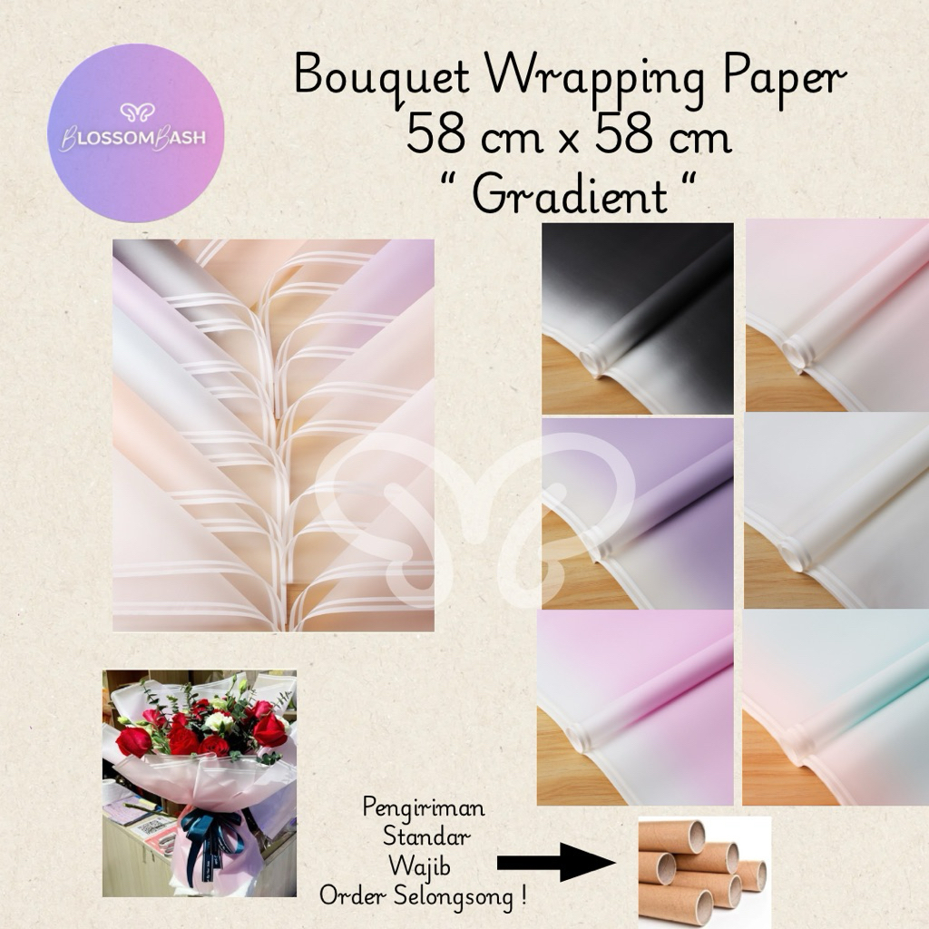 

[Per Lembar] Kertas Buket Gradasi / Gradient Cellophane