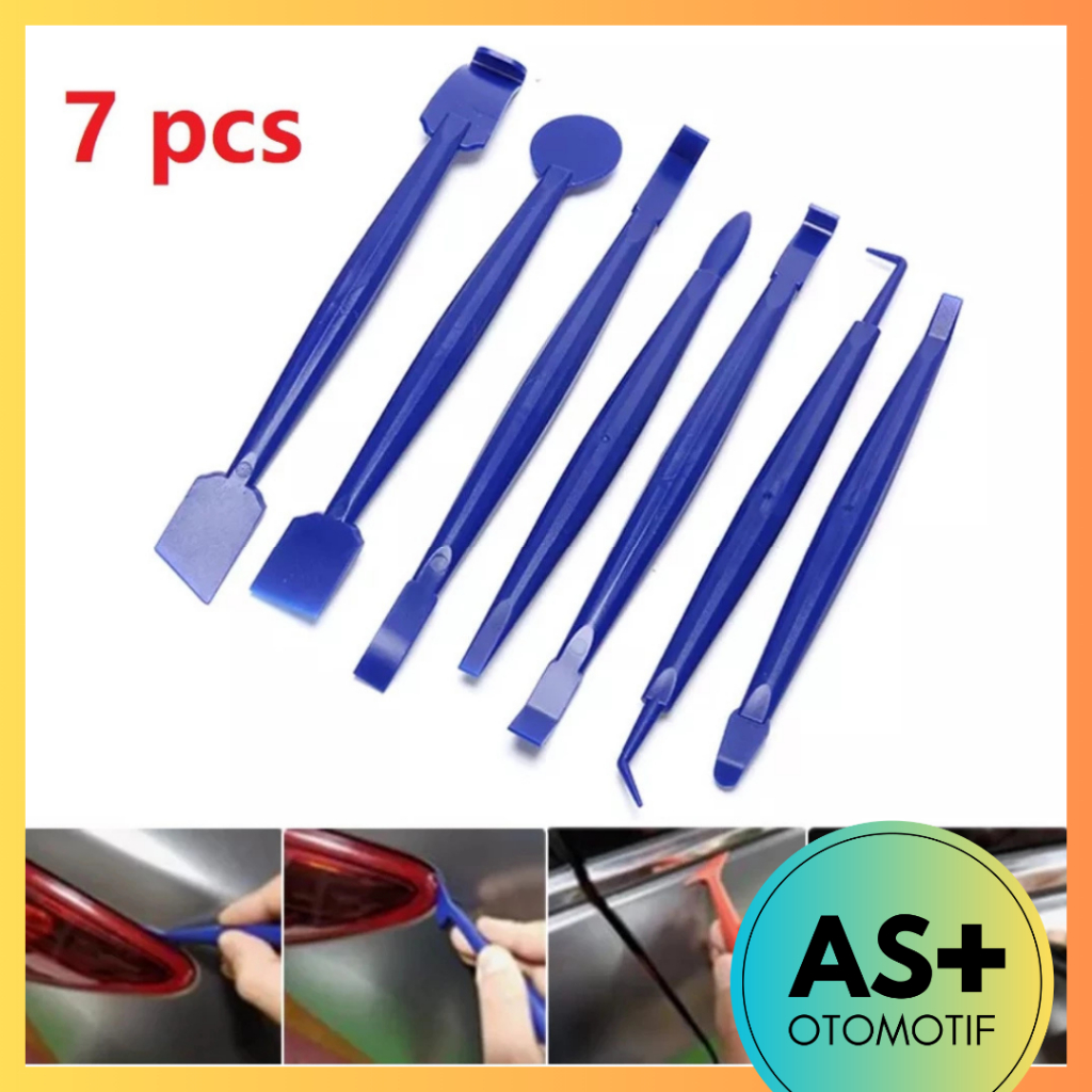 7 pcs/set Scrapper Pembersih Es & Salju Kaca Film untuk Mobil